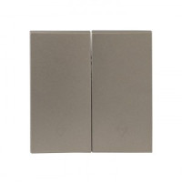 EKF Валенсия лиц. панель выкл. 2 кл. проходн. 10А кашемир Al/Cu (корпус PC) ESV10-L-027-40