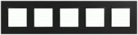 ЭРА Elegance Classic рамка пластик СУ 5 мест. антрацит 14-5015-05  60595