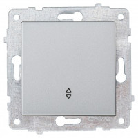 OVIVO мех. выкл. СУ 1 кл. 10А (проходной) серебро (ко всем рамкам) 600-000210-209