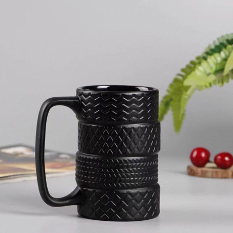 Кружка 380мл, тм MILLIMI Шины, фарфор