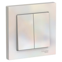 Systeme Electric AtlasDesign выкл. СУ 2 кл. жемчуг (пл.осн.) ATN000452 (10!)