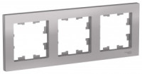 Systeme Electric AtlasDesign рамка СУ 3 мест. алюм. ATN000303 (5!)
