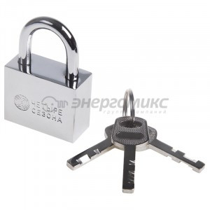 Замок навесной серия сталь 40 мм Четыре Сезона, 79-0034