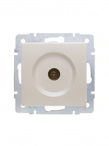 Lezard VESNA мех. роз. TV СУ 1 мест. перламутр (RG6 проход) (корп. ABS) 742-3088-129