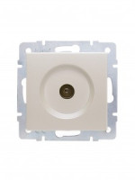 Lezard VESNA мех. роз. TV СУ 1 мест. перламутр (RG6 проход) (корп. ABS) 742-3088-129