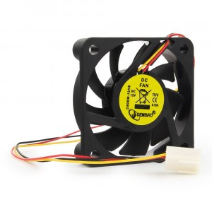 Вентилятор Gembird D50BM-12AS 50x50x10, подшипник, 3 pin, провод 0,25 м