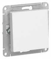 Systeme Electric AtlasDesign мех выкл. кнопка СУ 1 кл. 10А бел. Antibact (самовозвр.)ATN000115(5!)