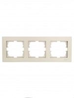 Lezard VESNA рамка СУ 3 мест. (горизонт) титан 742-3700-148