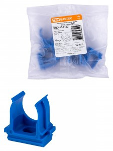 TDM Крепеж-клипса для трубы ПНД d20 мм синяя (10шт, в уп. цена за шт.) SQ0405-0132