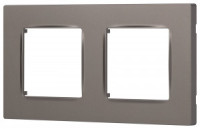 ЭРА 12 рамка СУ 2 мест. Классик, титан 12-5202-16