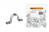 TDM скоба метал. оцинк. сталь 2-х лапковая d 14-15мм  (100шт/уп.,цена/шт) (100!) SQ0409-00