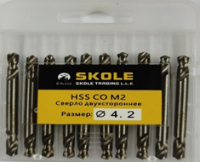 Сверло по металлу двухстороннее КОБАЛЬТ 4мм