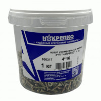 Шуруп универсальный желтый 4*16 (1 кг) 1/6 НАКРЕПКО 600317