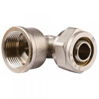 Уголок ЗУБР с внут резьбой, цанга-гайка, 1/2&quot;х20х2,0мм, Ni zu51410-20-1/2