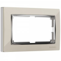 Werkel рамка СУ 2 мест. Snabb (слоновая кость) для двойной роз. ( a033482)W0081903 a051648