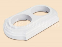 МЕЗОНИНЪ Рамка дерев. 2 мест. &quot;Элегант&quot; , белый GE70702-01