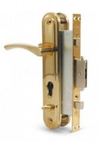 Апекс Т-0523-Н-С-G-L лев без ц/м с/руч зол ЗД Замок врезной тяж (10)