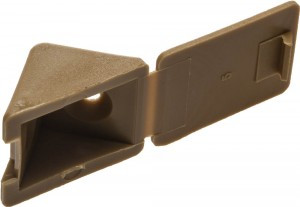 Уголок мебельный ЗУБР с шурупом, цвет бук, 4,0x15мм, ТФ6, 4шт zu4-308256-2