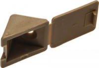 Уголок мебельный ЗУБР с шурупом, цвет бук, 4,0x15мм, ТФ6, 4шт zu4-308256-2