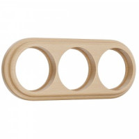 Werkel рамка СУ 3 мест. Retro (светлый бук) (WL15-frame-03 a037246)W0035224 a050994