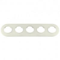 Bylectrica РЕТРО ПРОВАНС круг Рамка СУ 5 мест. (ЮЛИГ.735212.505 беж.)