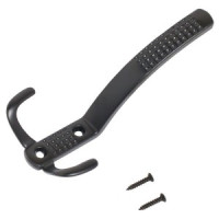 Крючок-вешалка мебельн 3-рожк СТАНДАРТ 212A BL мат черн Инд. уп. на подвесе(320,40)