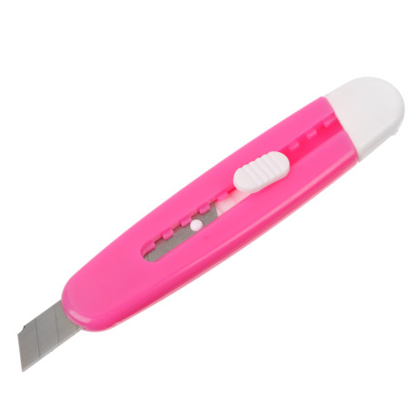 ClipStudio Нож канцелярский малый, 9см, лезвие 9мм, пластик, 3 цвета