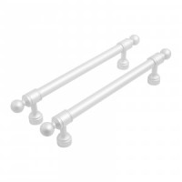 Ручка-рейлинг мебельная 128 AP2306-128 W мат.бел. хром 2шт (цена за пару (15, 150) StahlBuro