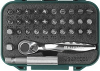 Набор KRAFTOOL &quot;EXPERT&quot; Биты с мини трещоткой 1/4&quot;, 33 предмета