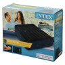 INTEX Матрас надувной с подголовником, высокий, флок Квин, 152х203х42см, встр.электронасос, 64124ND