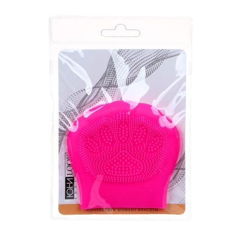 Щеточка для умывания тм ЮНИLOOK , силикон, 7,5х7,5см, 4-6 цветов