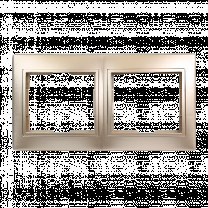 Smartbuy Венера Рамка 2-местная горизонтальная шампань  (SBE-01c-00-FR-2)