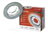 ASD/inHome св-к встр. GX53R-crystal R02L с подсветкой 122(90)x40 Тонир/ Хром 6214