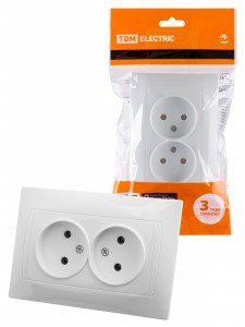 TDM Лама роз. СУ 2 мест. 10А белая SQ1815-0024