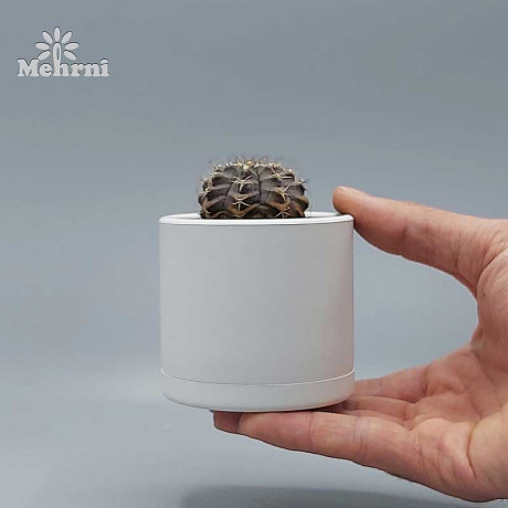 Горшок 0,5 л белый 103/10-1 х24