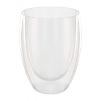 Бокал стеклянный с двойными стенками Puro 350мл QWERTY