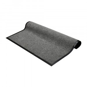 Коврик придверный вл/впит Ребристый 90*120см,серый,h ворса=0,5см,п/э,подложка ПВХ,TRIP,24198/VORTEX