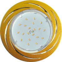 Ecola GX53 H4 DL5386 св-к Вихрь Матовое Золото/Алюм. 20x110 FG5386ECB (10!)