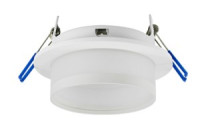 Ecola GX53 H4 5372 св-к встраив. СПОТ с полосой Белый матовый 110x65 SR532WECB (10!)