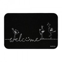Коврик придверный &quot;Welcome&quot;, птицы 40*60см, h ворса=0,5см,п/э,подложка ПВХ, VORTEX