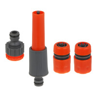 INBLOOM Набор стартовый для подключения шланга d1/2" (коннектор-2шт., штуцер-1шт, наконечник-1шт.) П