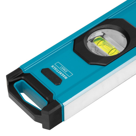 Уровень алюминиевый, магнит., фрезерованный, 3 глазка, 0,5 мм/м, 600 мм Gross