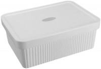 "Лоток с крышкой "VELVET" 380х270х144 мм, 13л светло-серый флэк 434249638 (аналог 889378 ) Бытпласт