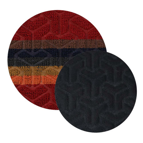 VETTA Коврик придверный, ворсовый с резиновой каймой, 40x60см, яркая полоска, 4 дизайна