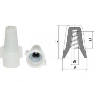 Bylectrica соединительный изолирующий зажим СИЗ, (полипропилен, сталь, d12,5х28,3 мм)  СУ4 1-е исп