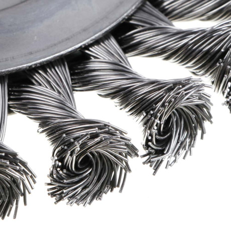 ЕРМАК PROFI Щетка дисковая для УШМ, плетеные пучки стальной проволоки 0,5мм, 125х22мм