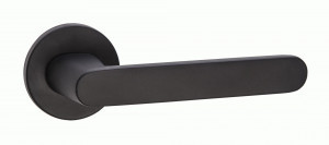 Ручка дверная компл.круг.основ. PUERTO Фрапе SLIM черный INAL 545-06 slim B