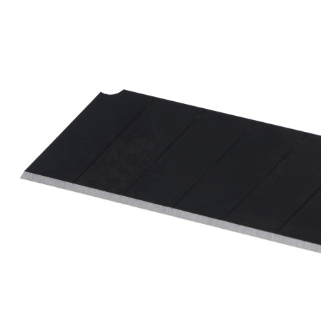 ЕРМАК Лезвие для ножей запасное 25мм сегментированное, сталь+воронение,толщина 0,65мм, 10шт/уп