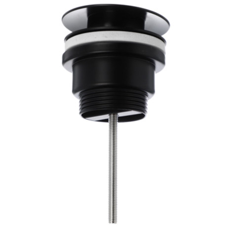 Донный клапан для раковины, чёрный матовый