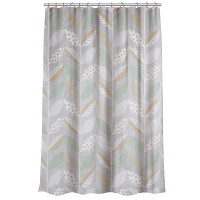 VETTA Шторка для ванной, ПЕВА, 60 г/м2, 180х180см, Листья, 017